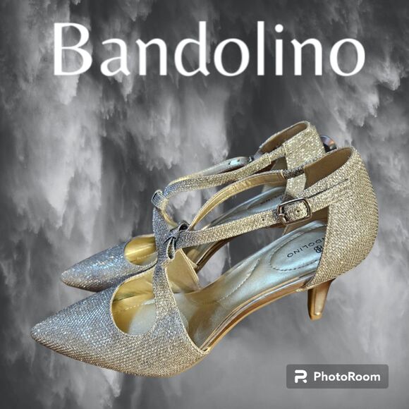 Bandolino Glitter‎ Pumps Pointed Women's Toe Size 7 - Picture 2 of 3